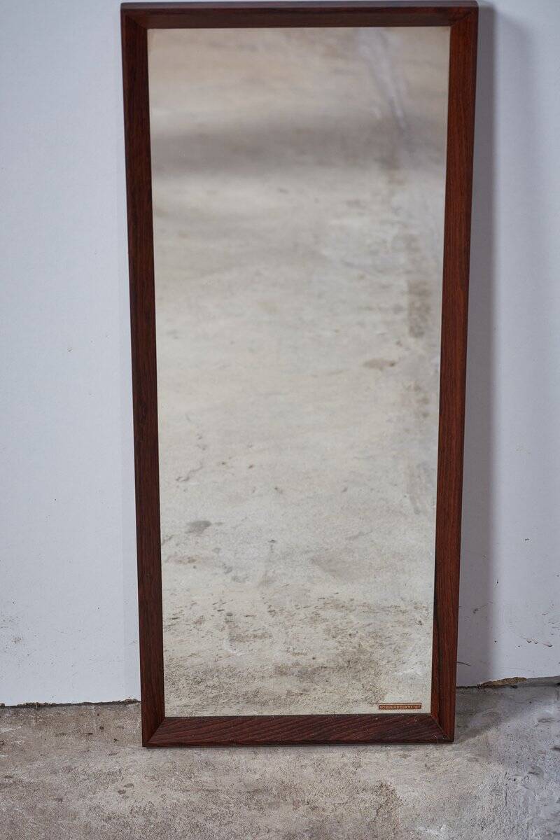 Mid-Century Mirror with Rosewood Frame, Denmark, 1960s
