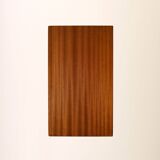 Table de chevet scandinave en métal et acajou, années 1960