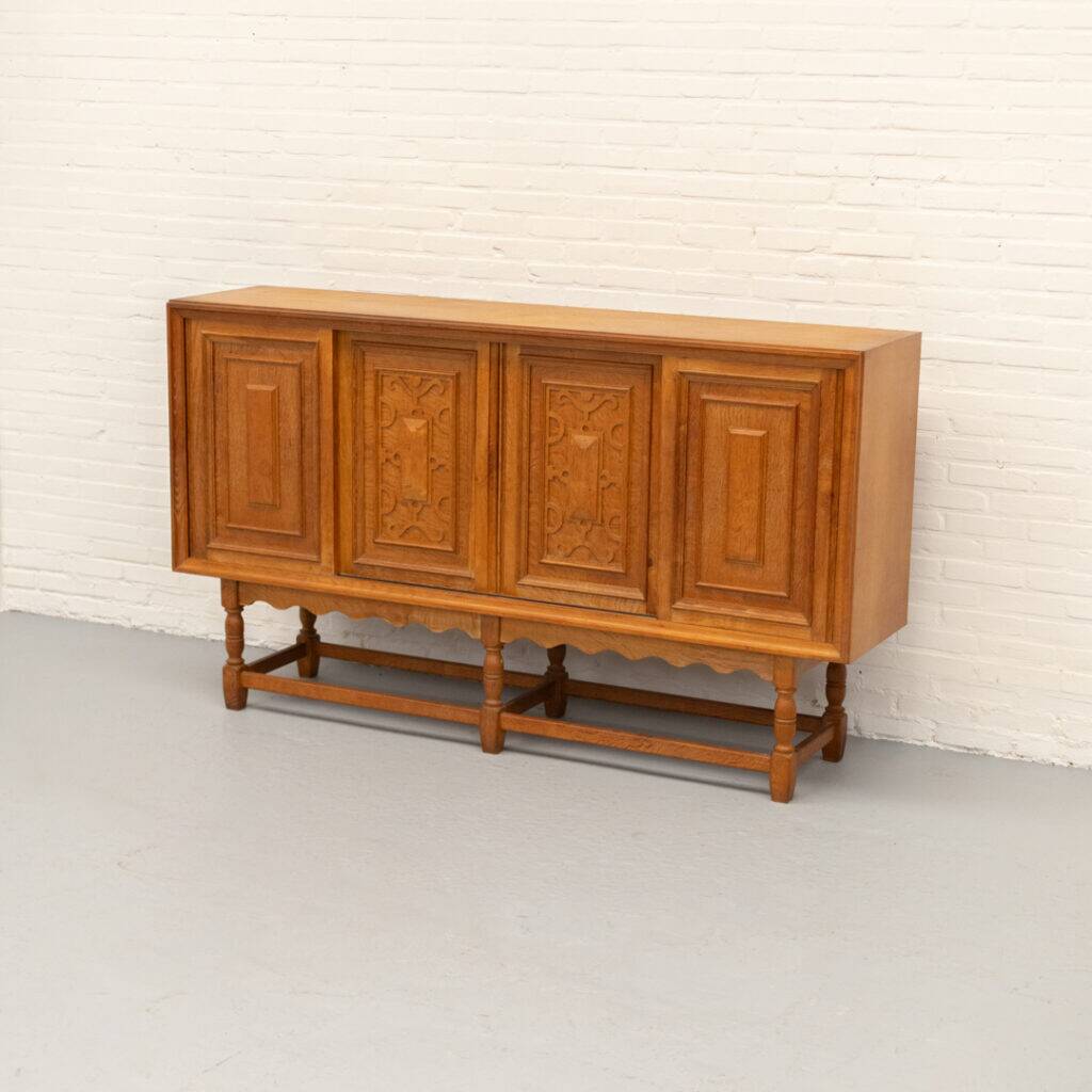 Axel O. Röck oak sideboard, Denmark 1963