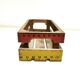 small vintage wooden box Made in England, decoration Tailor Haberdashery Seamstress ...