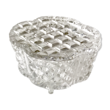 Vintage cut crystal candy box