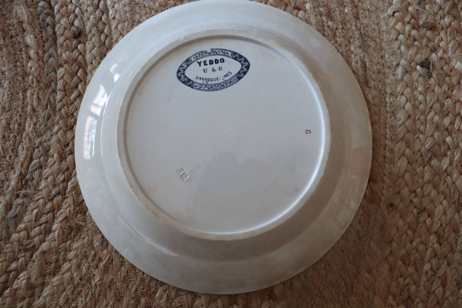 Old yeddo sarreguemines hollow dish