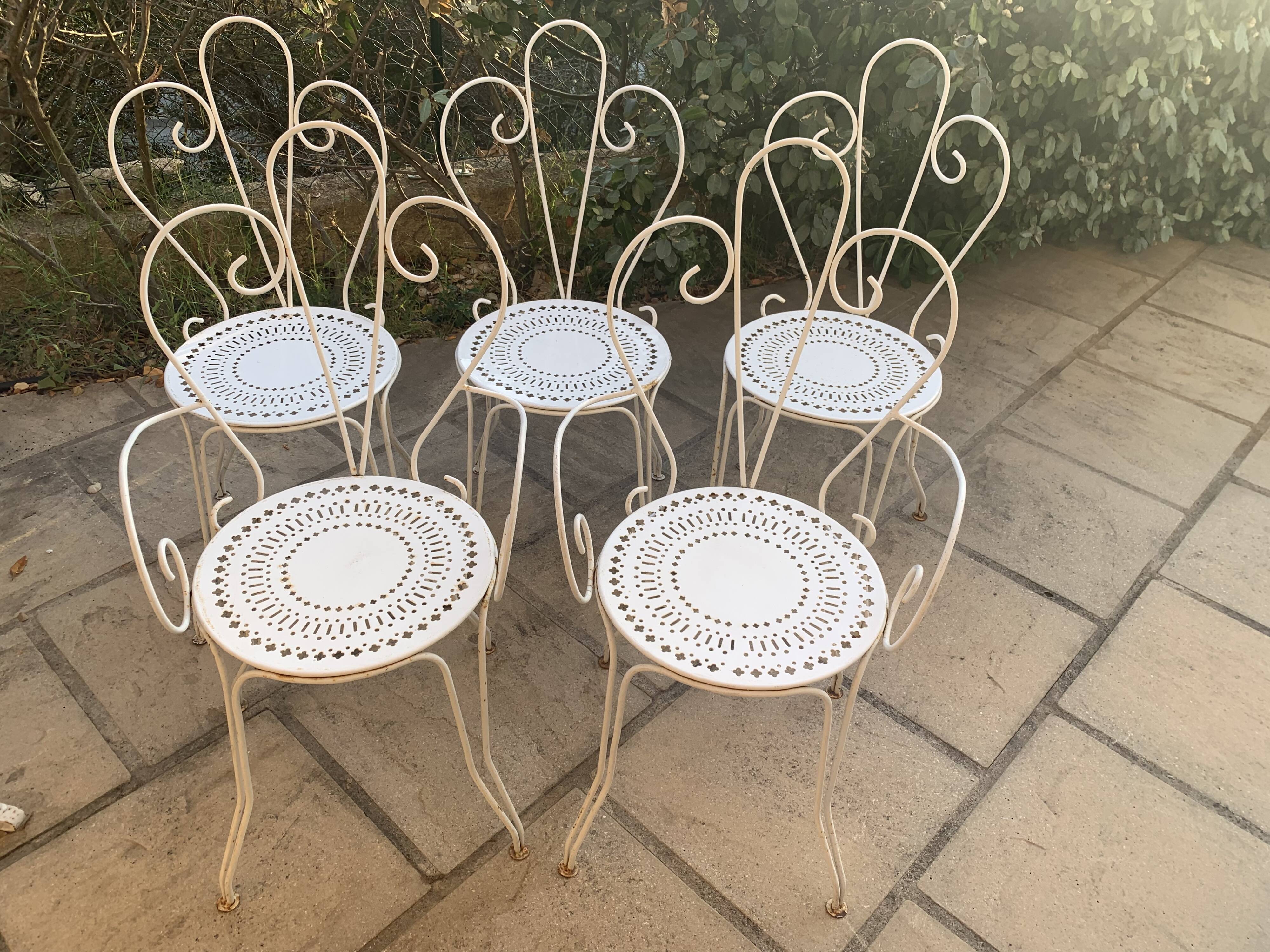 Living room wrought iron garden