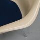 Set of Three Parchment Fiberglass DAX Armhairs Eames for Herman Miller / Vi