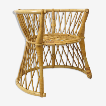 Rattan children's chair from the 1960s to 1970