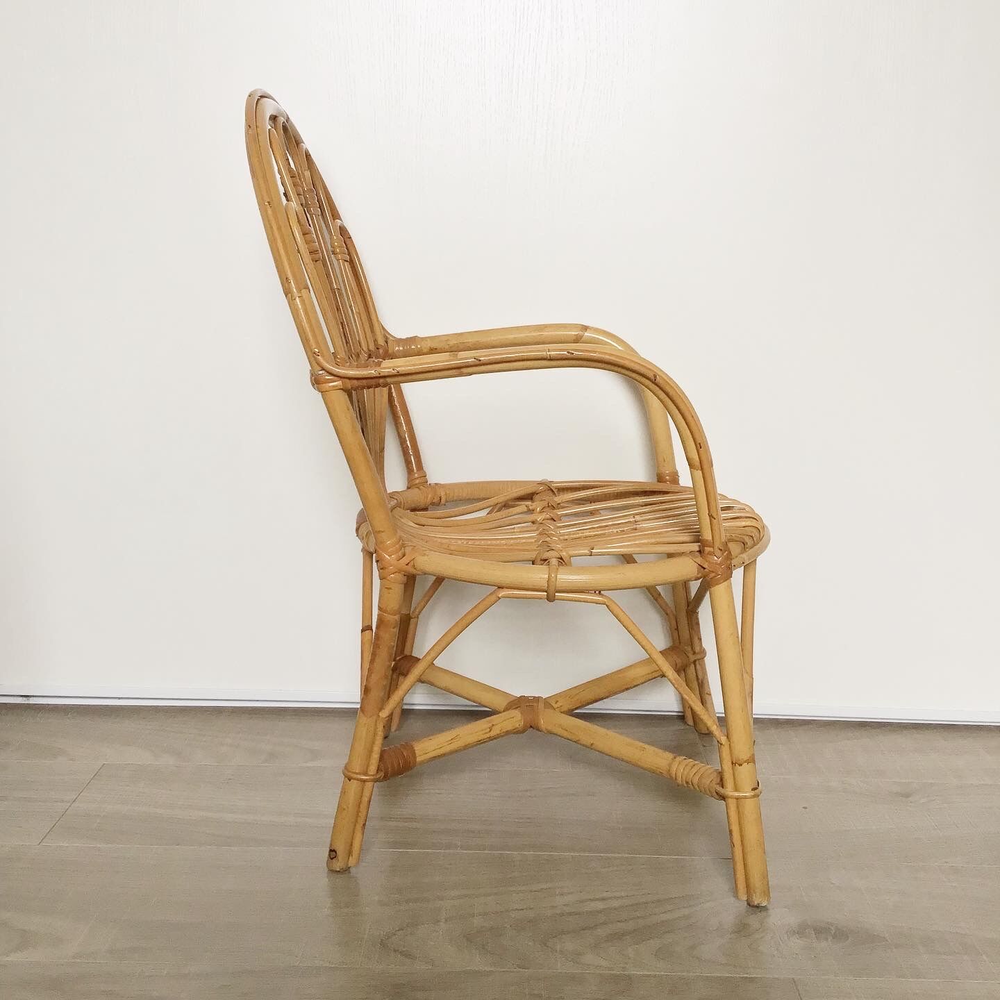 Vintage rattan chair for children