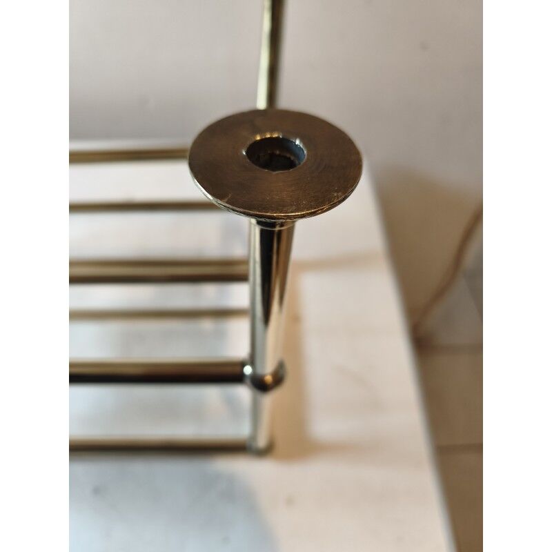 1900 shop shelf in bronze and brass