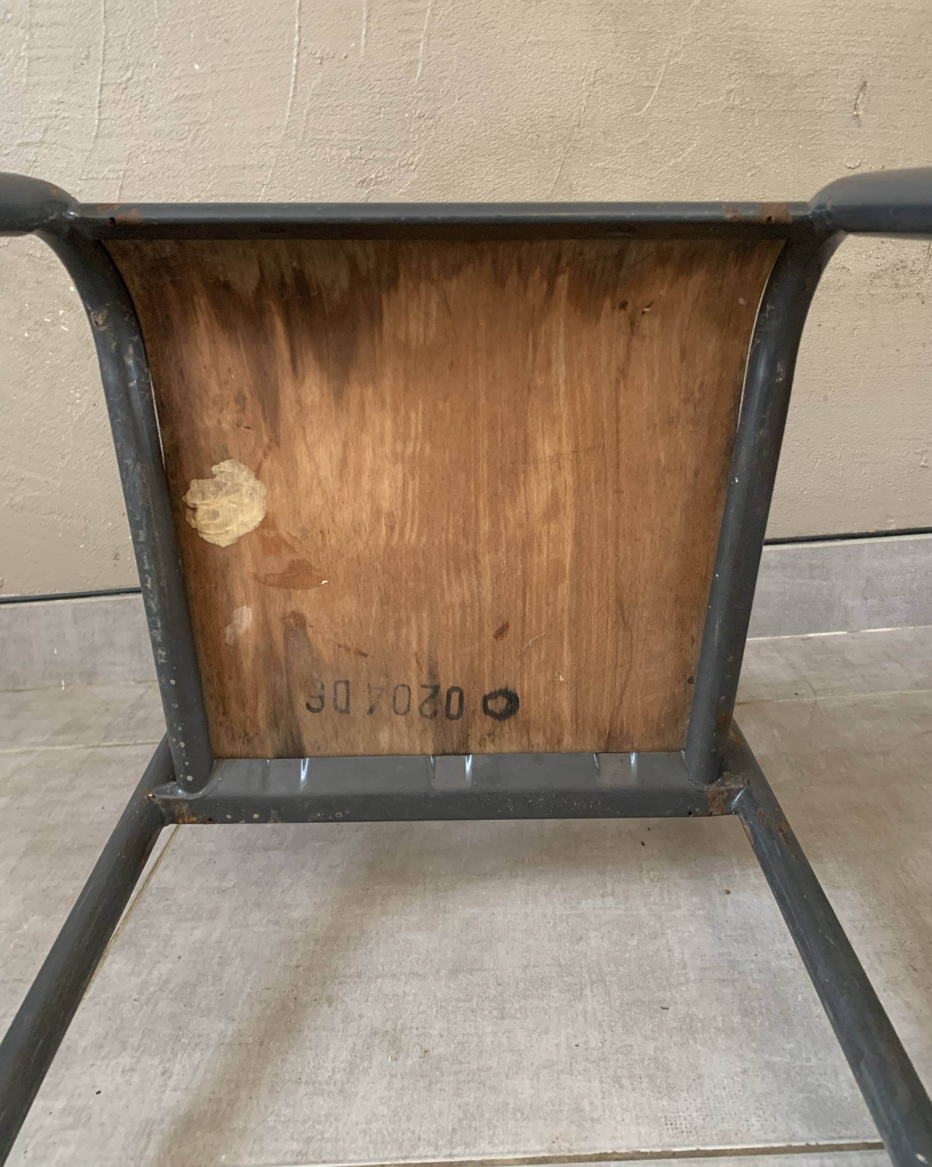 Set de 2 chaises d'école vintage Mullca 510