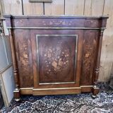 Napoleon III sideboard, rosewood and floral marquetry, 19th century