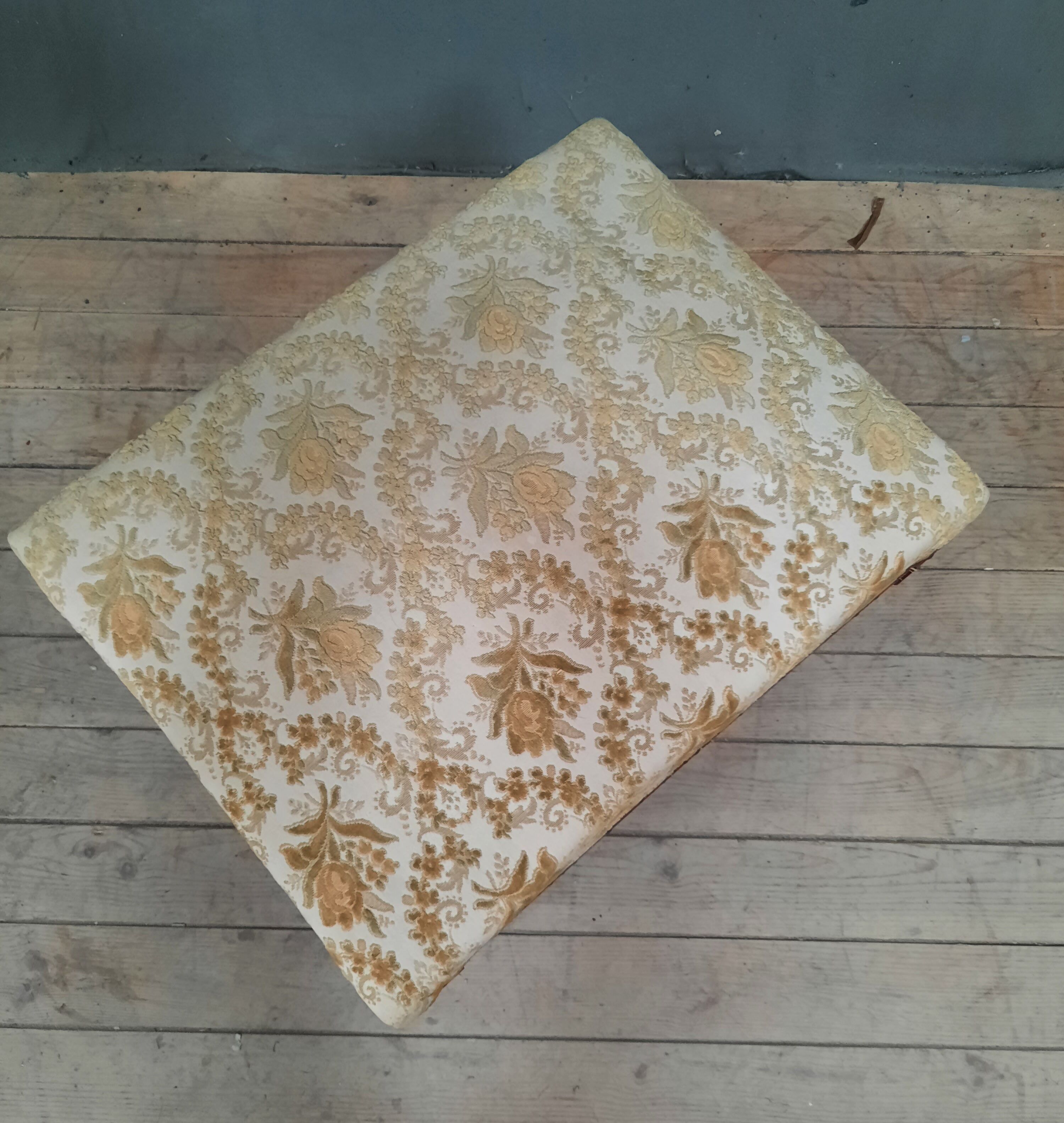 Pouf upholstered in Louis XVI style