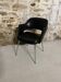 Conference chair in black design with metal legs – contemporary lines