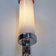 Functionalist chrome wall lamp, 1930s