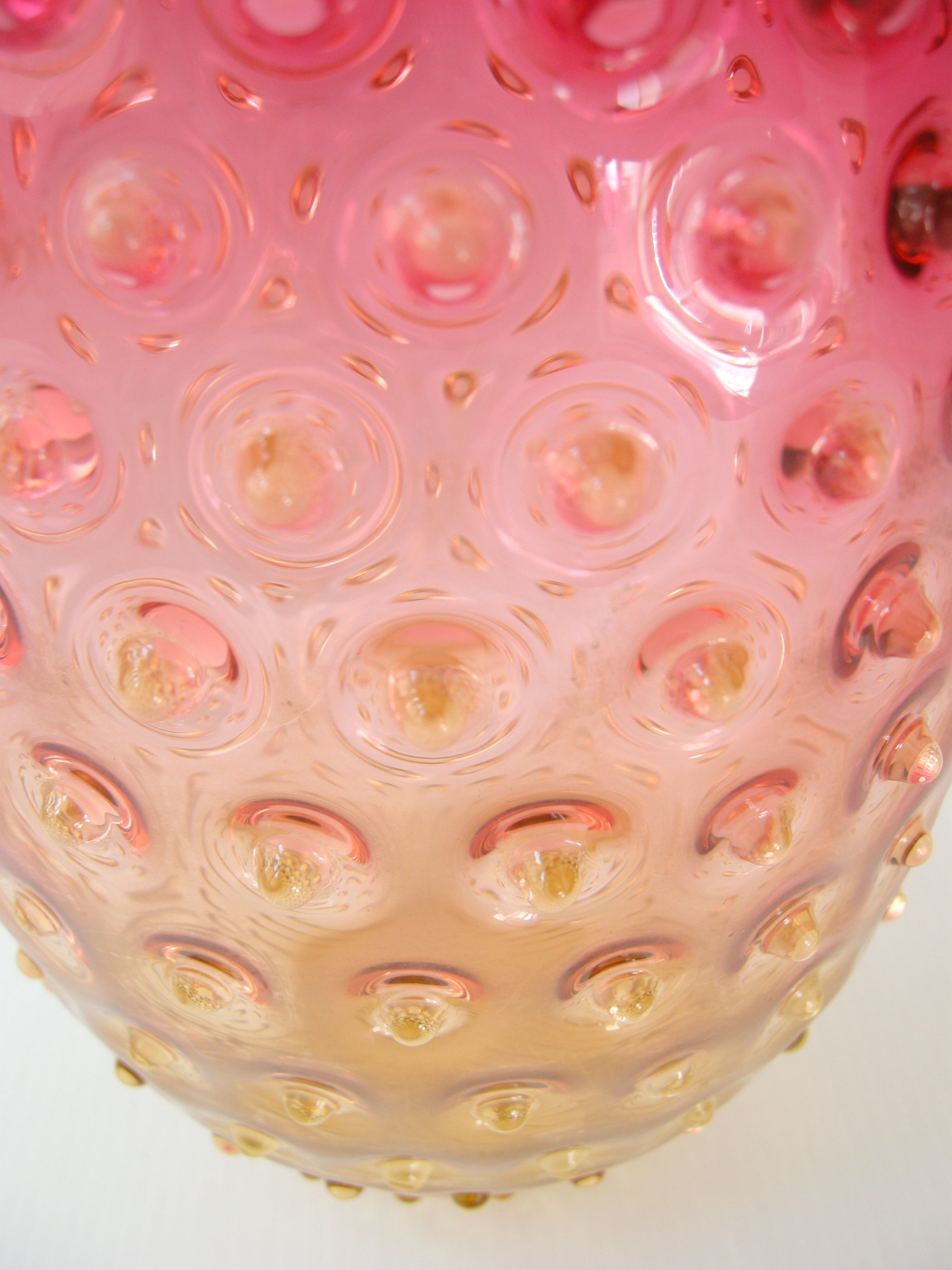 Vintage vase bubble glass 1960