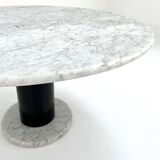 Table à Manger 120cm en Marbre Loto Rosso par Ettore Sottsass pour Poltrono
