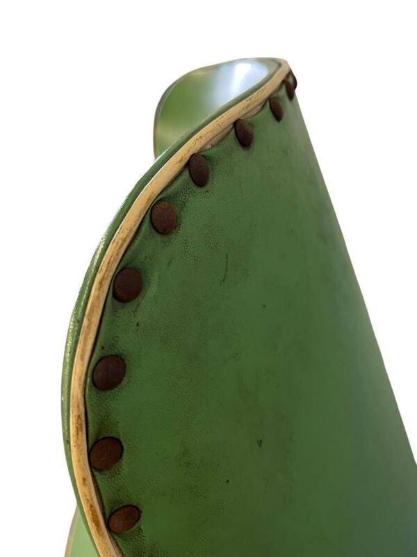 Chaise rockabilly verte vintage