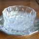 Crystal ravier on silver metal plate
