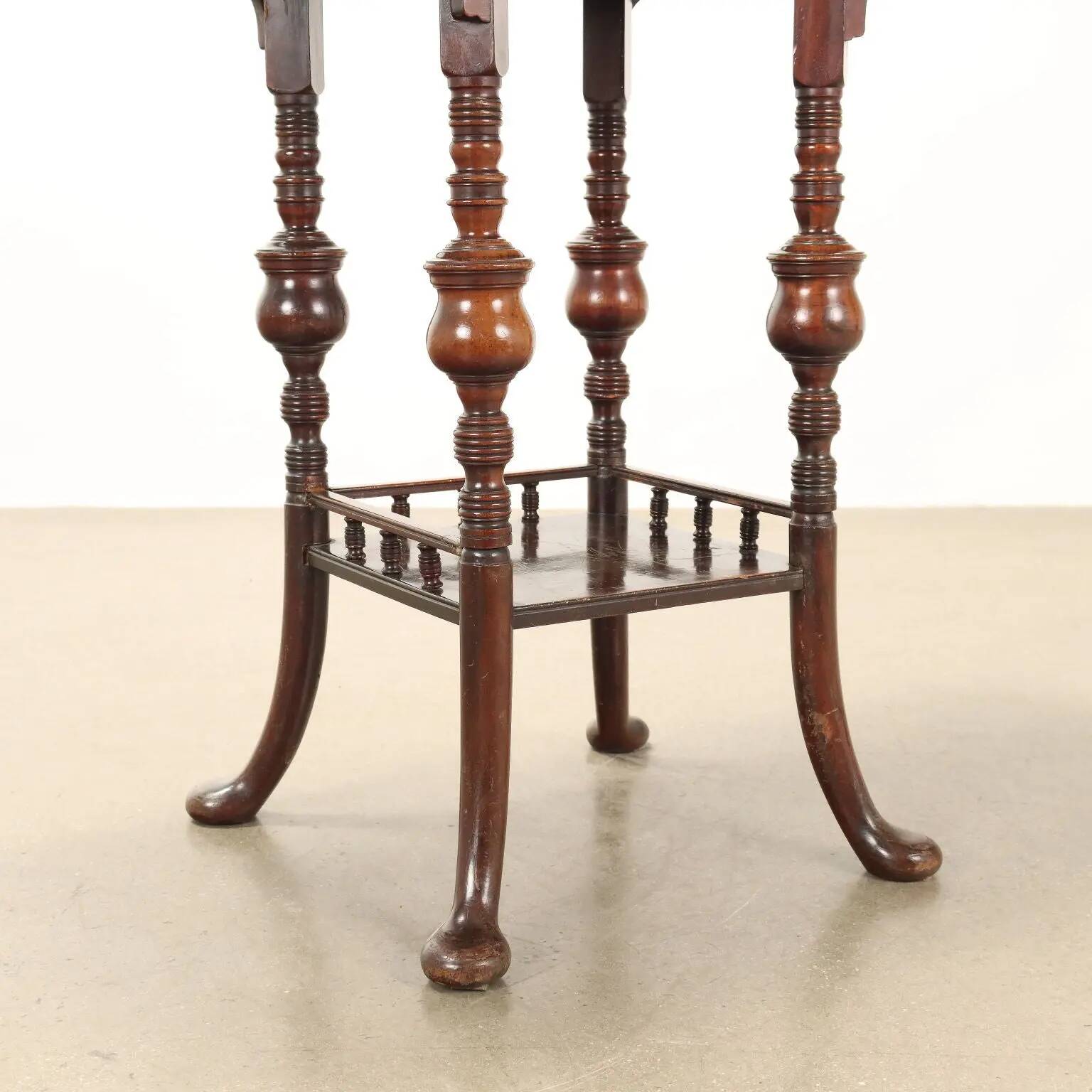 Table basse ancienne victorienne en acajou, Angleterre, XIXe siècle