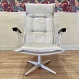 Pair of metal and Bakelite armchairs, 1960s design.