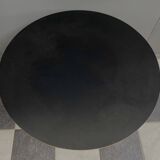 Black formica round coffee table 1960s