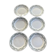 Set 6 flat plates badonviller model champagne