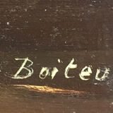 Table "Bouquet of Yellow Daisies" HSP by Auguste Boiteux (XX century)