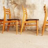 Set de 4 chaises scandinave vintage