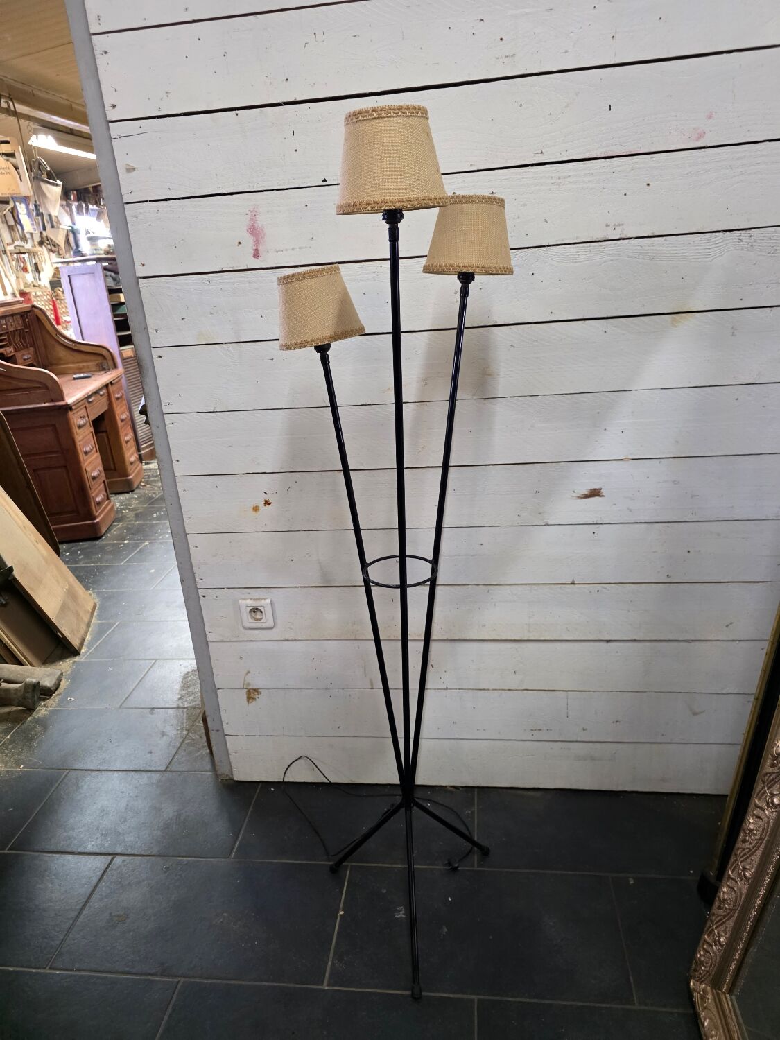 1960s tripod floor lamp