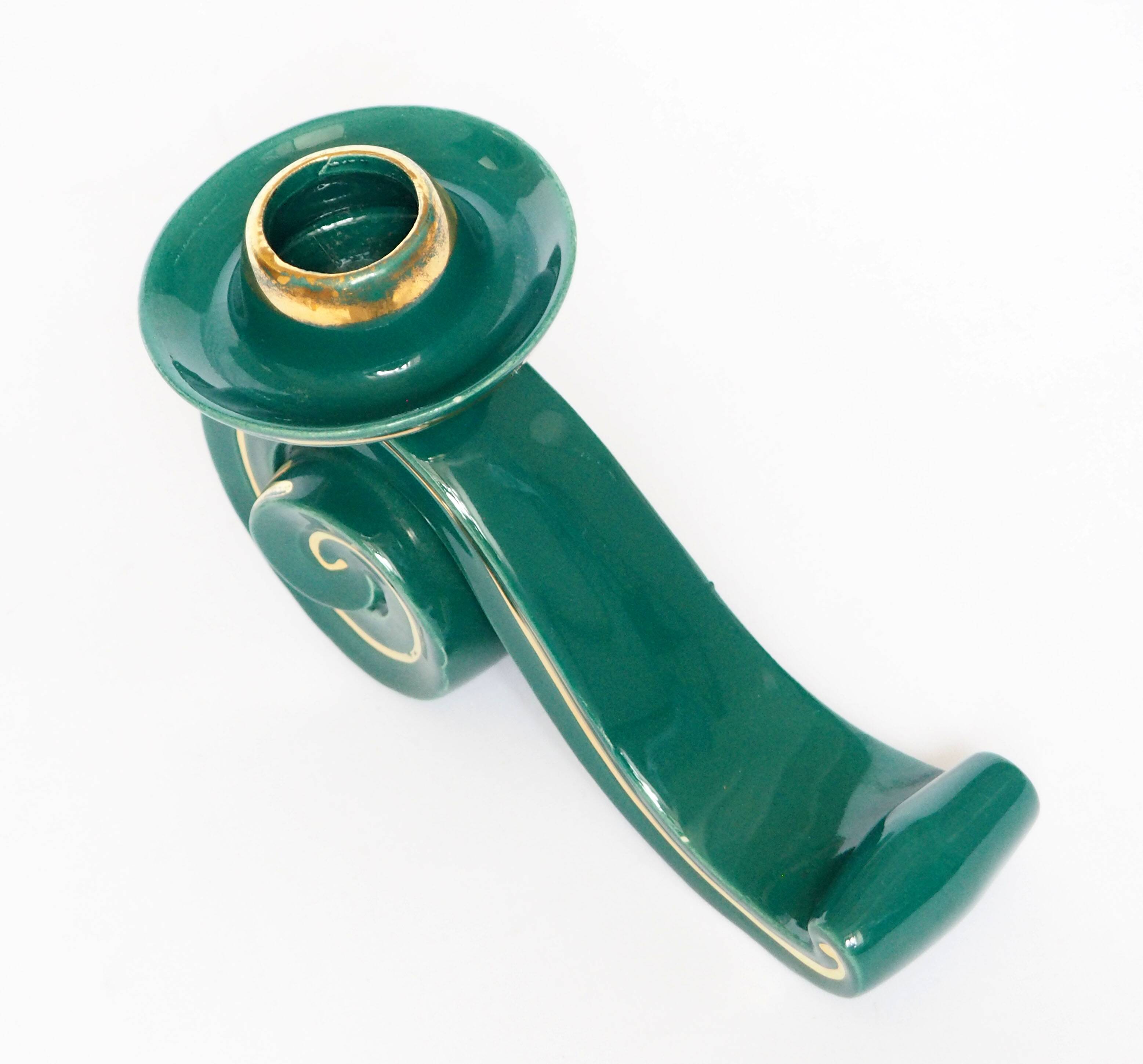 1940s ceramic candle holder