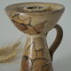 Ceramic candle holder Vallauris decoration Sunflower