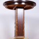 Small Art Deco Table in Oak and Brass, Czechia, 1920s