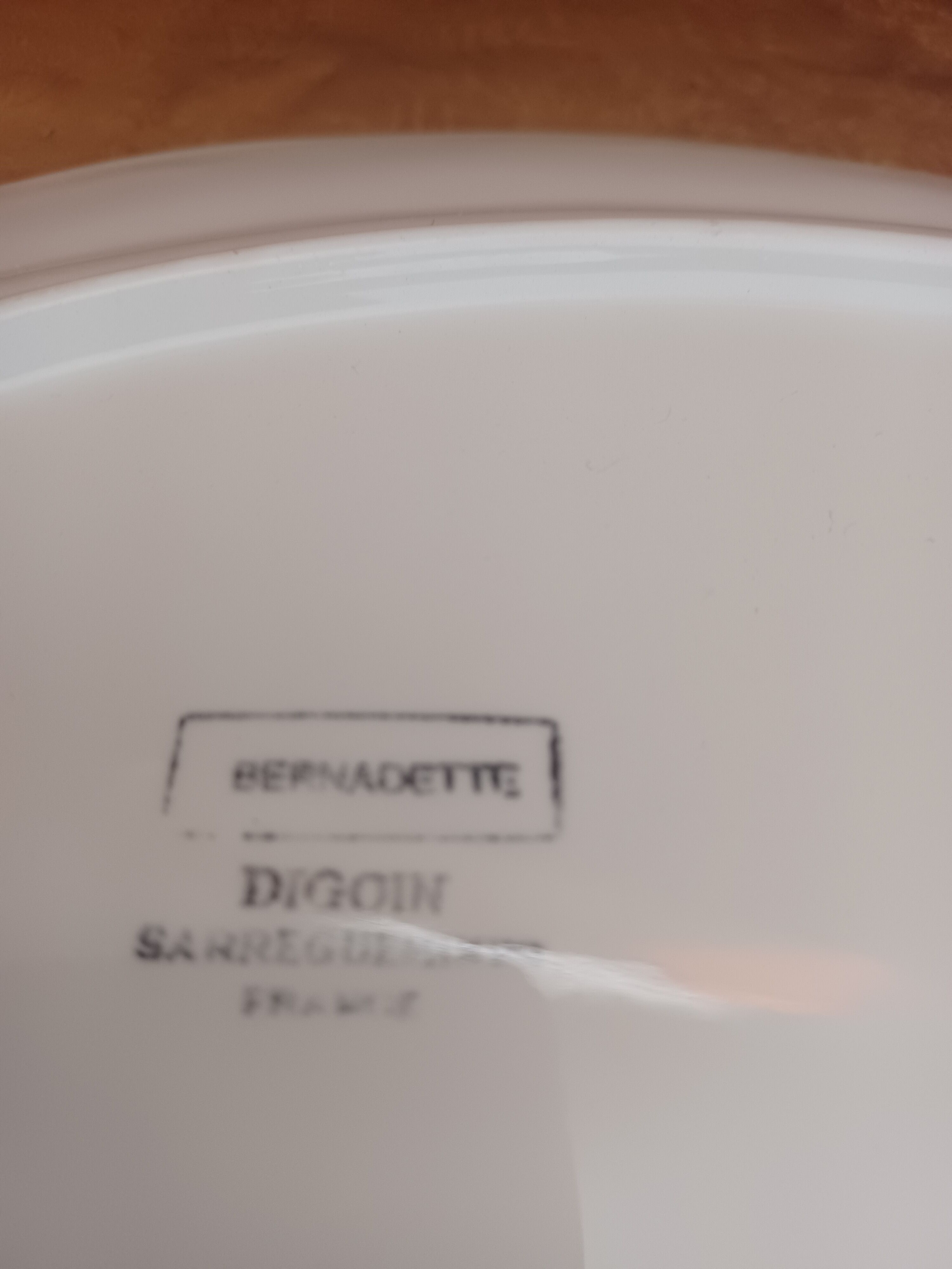 Digoin Sarreguemines oval dish.