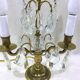 Girandole in bronze and crystal