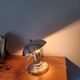 Bauhaus style chrome-plated metal mushroom bedside lamp