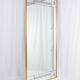 Large brasserie-style mirror with engraved mirrors, France, 1950s