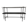 GUBI Console en marbre noir et blanc