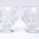 Pair of vases Lalique - Crystal Cast - Elisabeth - Period : XXth - Style : Art Deco