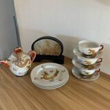 Japanese service with golden dragon pattern