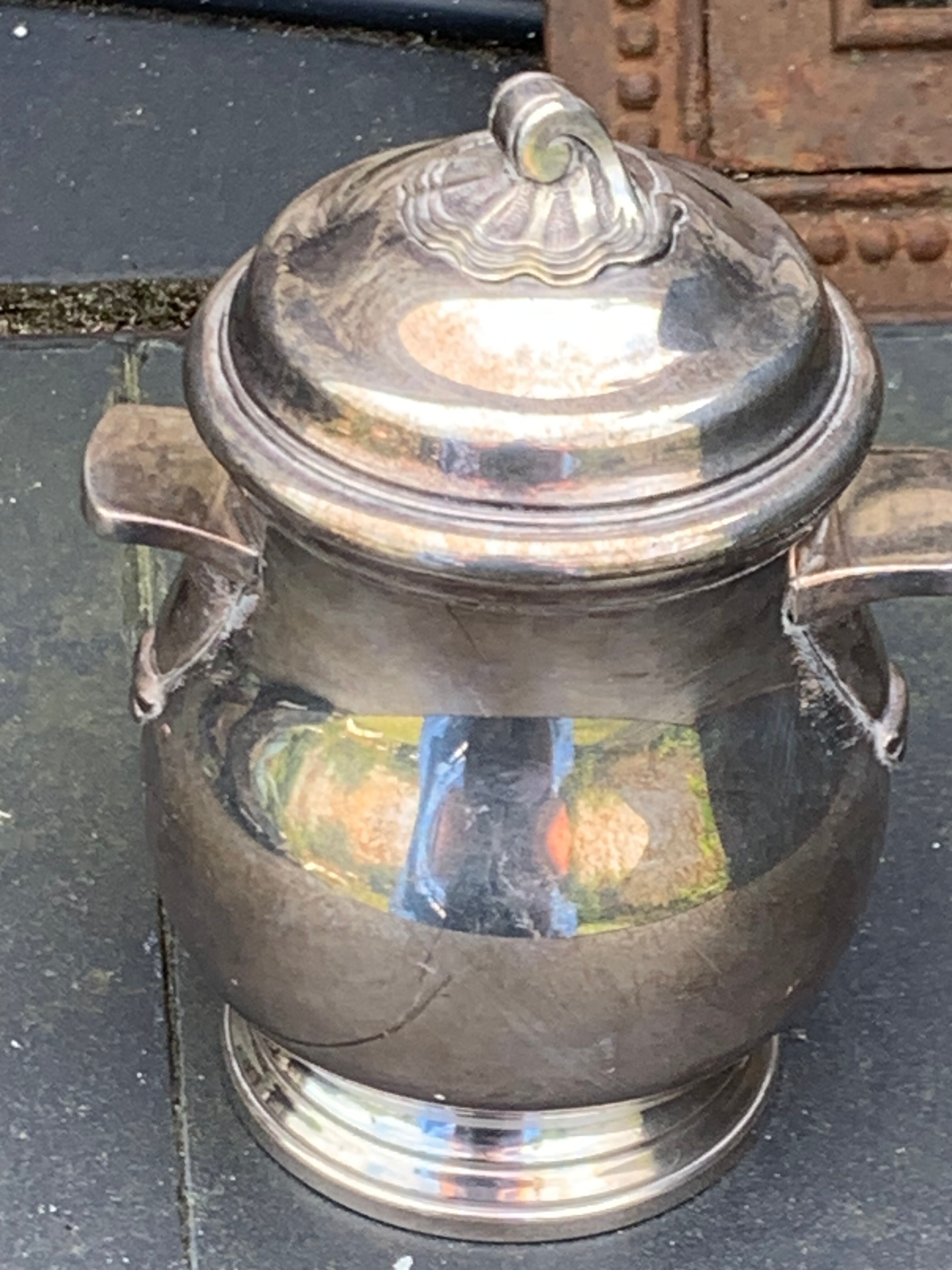 Coffee set in silver metal Orbrille hallmark