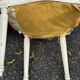 6 Louis XVI medallion chairs in beige wood and blue fabric from the 18th century.