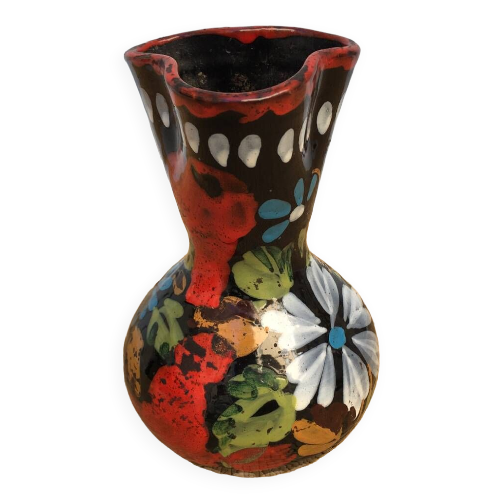 Colorful vintage vase
