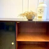 Vintage enfilade design 60s/70s – wood and black lacquer