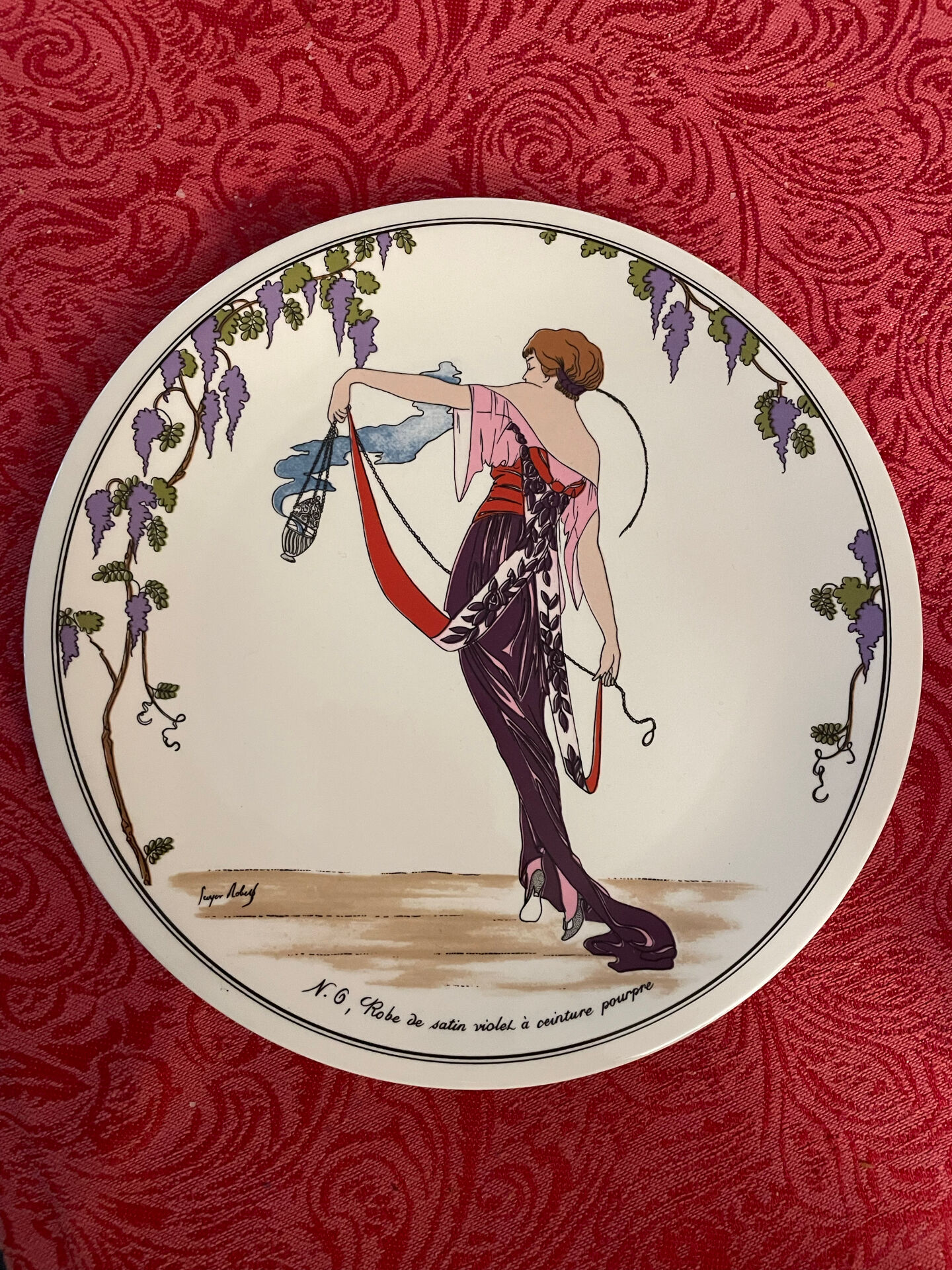 Assiette vintage Villeroy & Boch – Design 1900, modèle n° 6