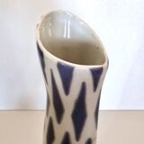 White and Blue Porcelain Vase by Jindřich Marek for Royal Dux, Czech Republ