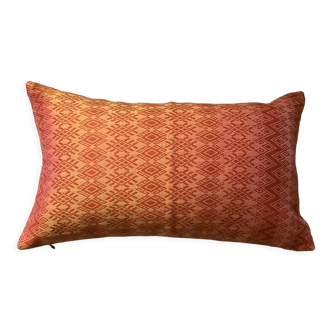 Glossy orange Kachin cushion 30x50 cm