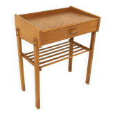 Scandinavian oak bedside table, Sweden, 1960s