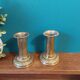 Bougeoirs laiton style Louis XVI