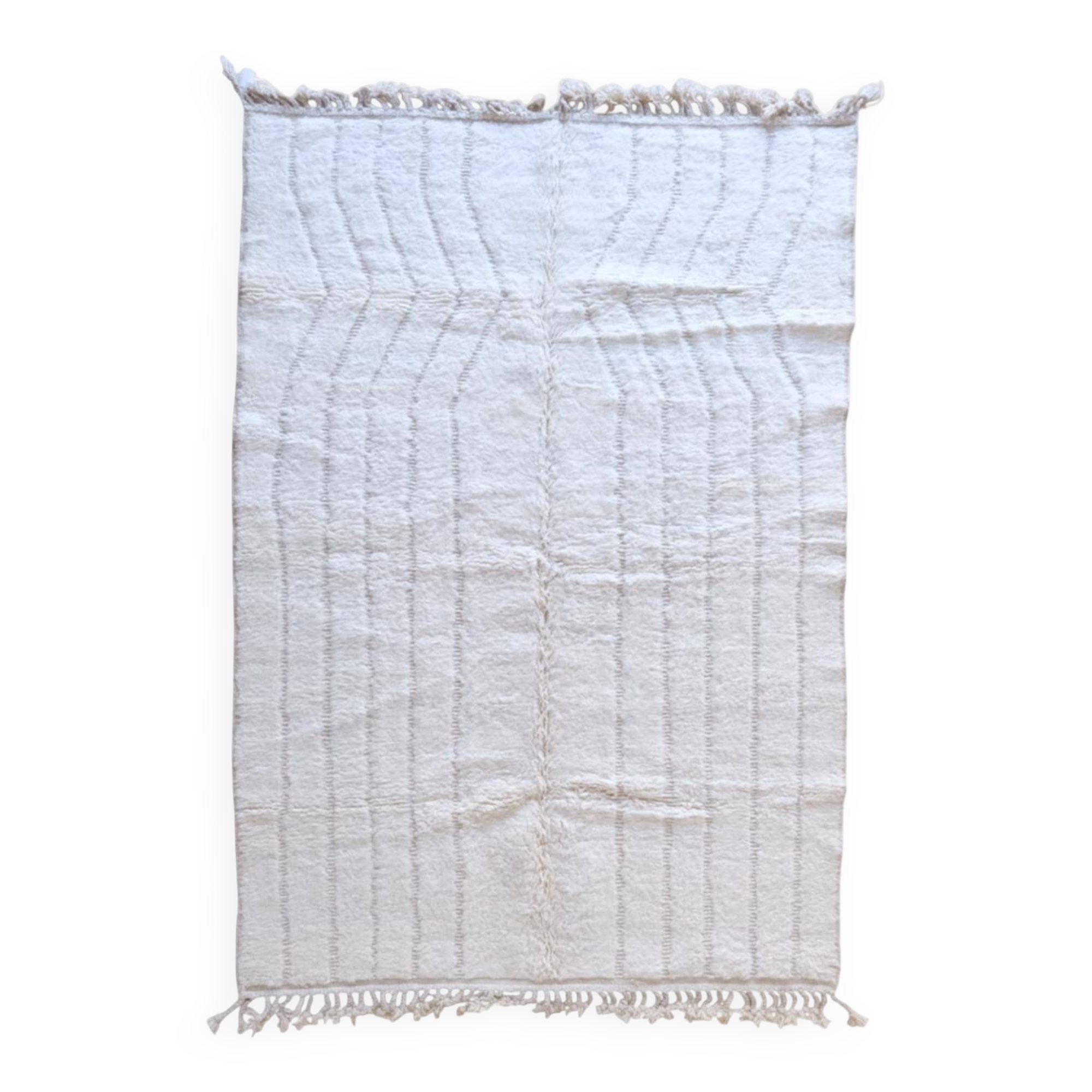 Tapis Blanc Berbère - 294 x 205 cm