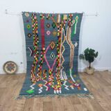 Azilal Berber rug in handmade wool 263 X 150 CM