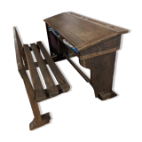 Double oak school desk