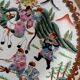 Antique Asian polychrome porcelain plate, hunting scene